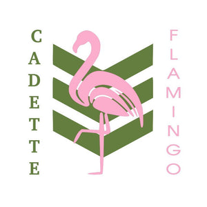 Cadette Green and Flamingo Pink - SVG File
