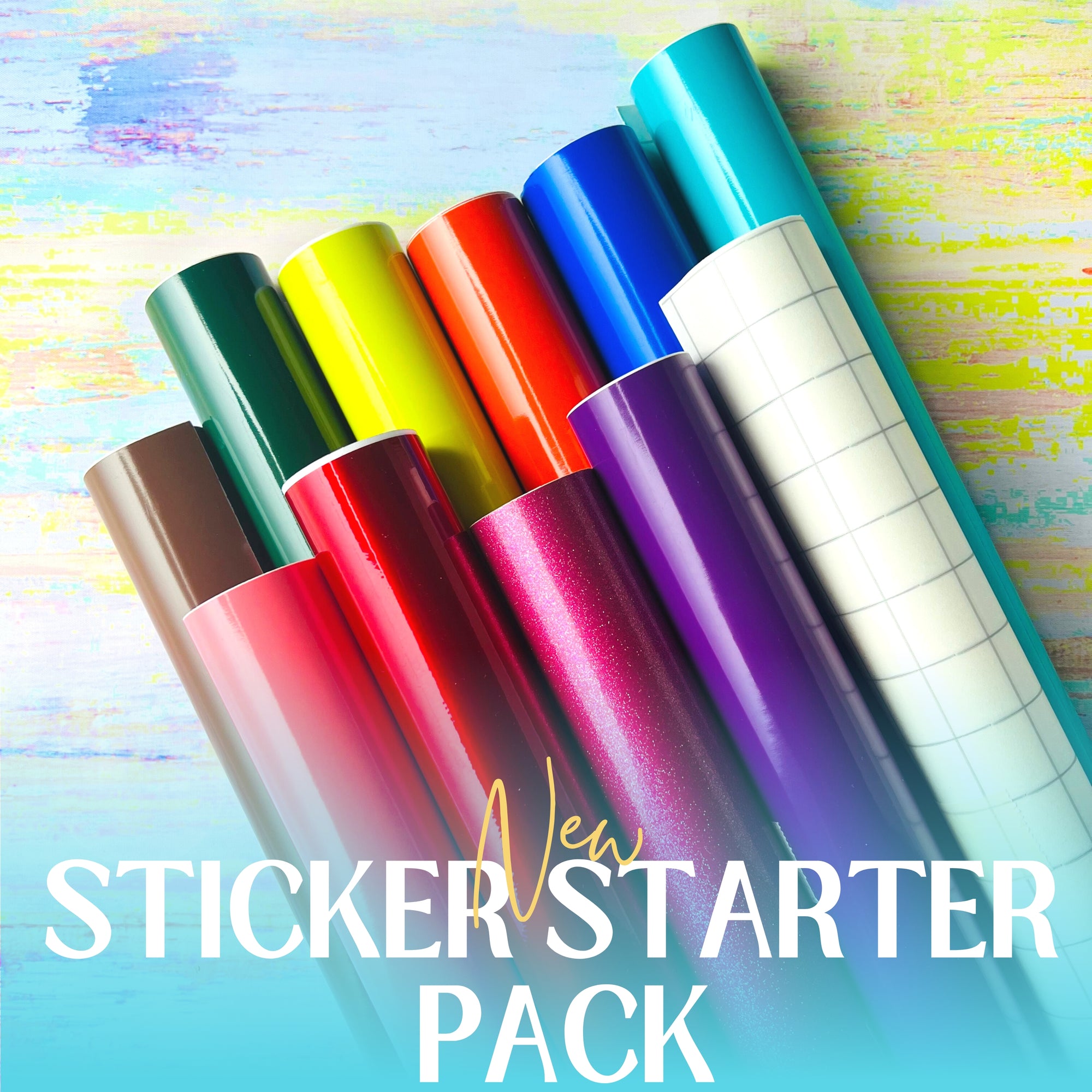Sticker Starter Pack - Permanent Adhesive Vinyl