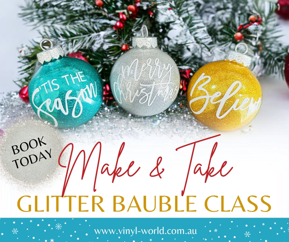 Make & Take Class - Glitter Baubles