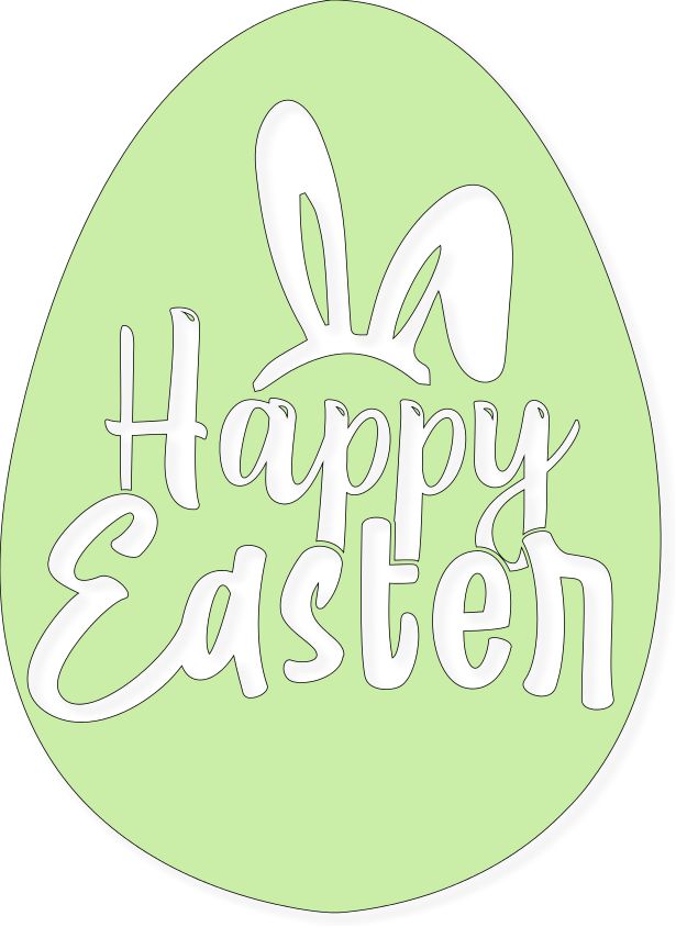 Happy Easter Egg SVG File