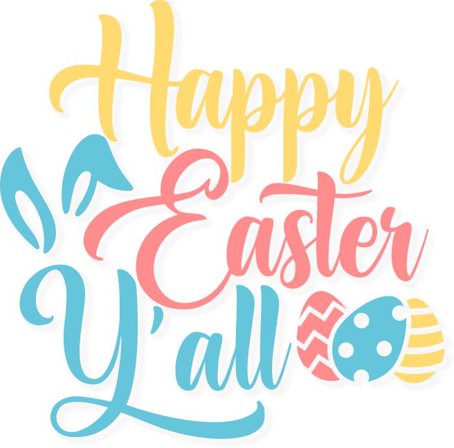 Happy Easter Y'all SVG File