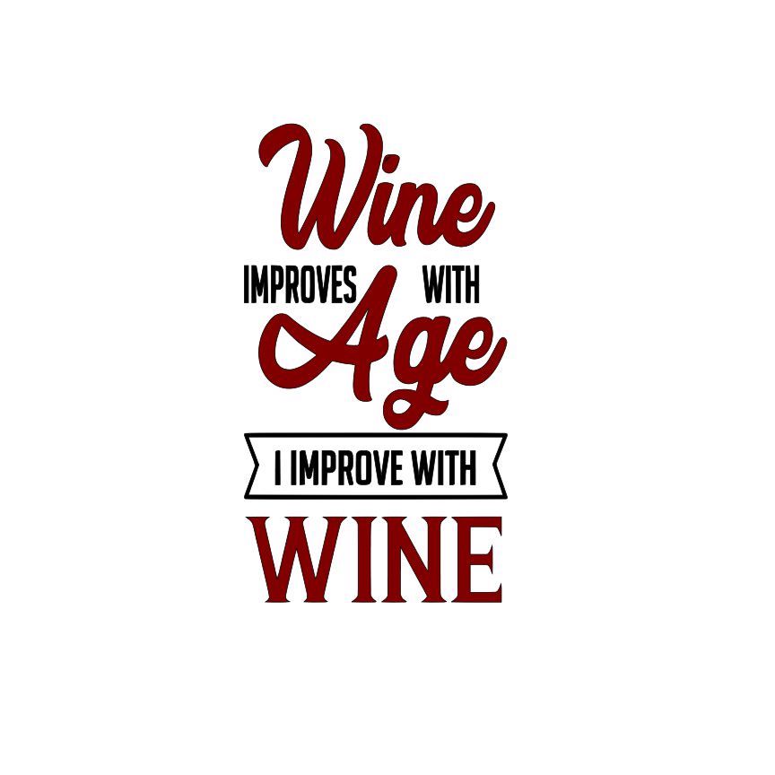 Wine improves with age SVG File