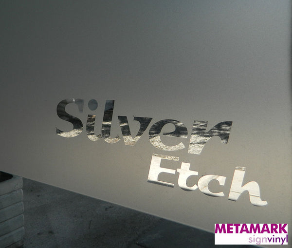 Metamark Silver Etch Vinyl, 70 Micron Frosted Film Vinyl World